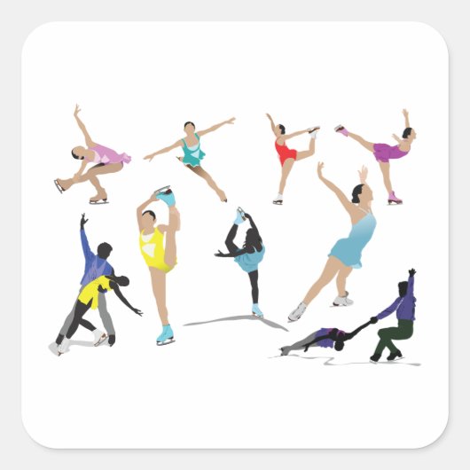 Afbeelding Schatting Vierkante Sticker (Voorkant)