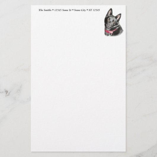 Afbeelding Schipperke Briefpapier (Voorkant)