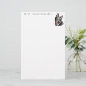 Afbeelding Schipperke Briefpapier (Staand voorkant)
