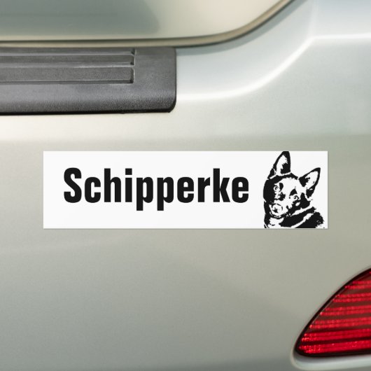 Afbeelding Schipperke Bumpersticker (Op auto)