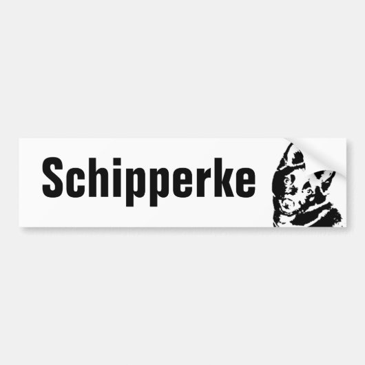 Afbeelding Schipperke Bumpersticker (Voorkant)