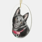 Afbeelding Schipperke Keramisch Ornament (Links)