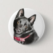 Afbeelding Schipperke Ronde Button 5,7 Cm (Voorkant)