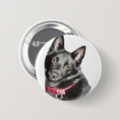 Afbeelding Schipperke Ronde Button 5,7 Cm (Voorkant /achterkant)