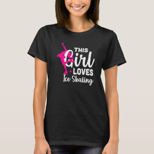 Afbeelding Schuif dit meisje houdt van ijsschaatse T-shirt