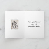 Afbeelding Sepia Lion Happy Birthday Kaart (Binnen)