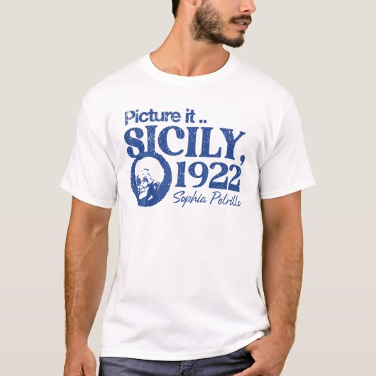  Afbeelding Sicilië 1922 T-shirt (Voorkant)