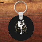 Afbeelding Skateeg Schaats Afbeelding Skating Girl Sleutelhanger (Voorkant)