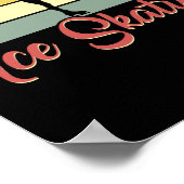 Afbeelding Skater alleen een meisje dat van ijssch Poster (Hoek)