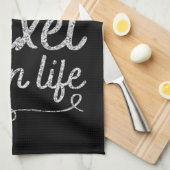 Afbeelding Skater blade-handdoekas in life Silver Theedoek (Quarter Fold)