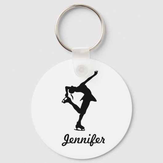Afbeelding Skater Girl en Name Sleutelhanger (Voorkant)