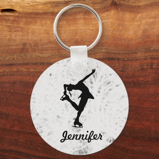 Afbeelding Skater Girl & Name Sleutelhanger (ijs) (Voorkant)