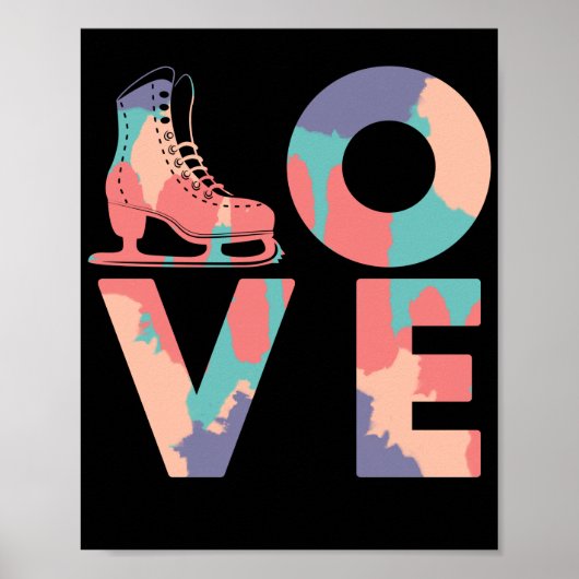 Afbeelding Skater Love Ice Skating Poster (Voorkant)