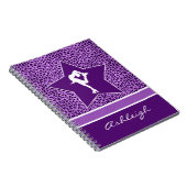 Afbeelding Skater met Paarse Cheetah Print en Mono Notitieboek (Rechterzijde)