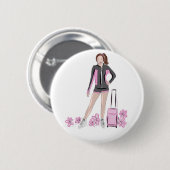 Afbeelding Skater met Zuka Bag Ronde Button 5,7 Cm (Voorkant /achterkant)