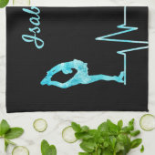 Afbeelding Skater Towel blade, hartslag bevroren b Theedoek (Gevouwen)