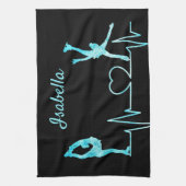 Afbeelding Skater Towel blade, hartslag bevroren b Theedoek (Verticaal)