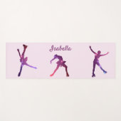Afbeelding skater yoga mat silhouettes paarse ster (Voorkant (horizontaal))