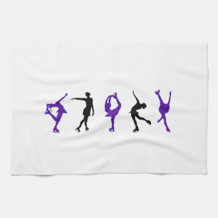 Afbeelding Skaters - Paars en zwart Theedoek