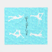 Afbeelding Skating Ice Skating Personalized Throw Fleece Deken (Voorkant (Horizontaal))