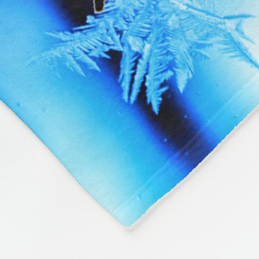 Afbeelding Skating Words Frozen Typografie w/ Name Fleece Deken (Hoek)