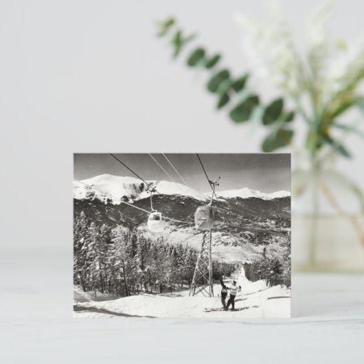  afbeelding, skilift briefkaart (Staand voorkant)