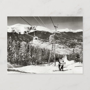  afbeelding, skilift briefkaart