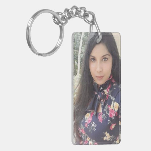 Afbeelding Sleutelhanger, aangepaste foto geschenk Sleutelhanger (Voorkant Links)