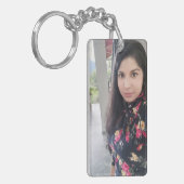 Afbeelding Sleutelhanger, aangepaste foto geschenk Sleutelhanger (Voorkant Links)