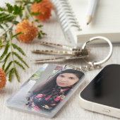 Afbeelding Sleutelhanger, aangepaste foto geschenk Sleutelhanger (Voorkant Rechts)