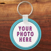 Afbeelding Sleutelhangers omgeven door Aqua Lijst (Voorkant)