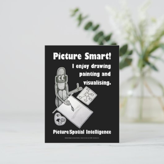 Afbeelding Smart - Blank Briefkaart (Staand voorkant)