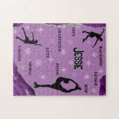 Afbeelding Snowflake Paarse marble Silver Glam Legpuzzel (Horizontaal)