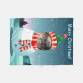 Afbeelding Snowman Fleece Deken (Voorkant (Horizontaal))