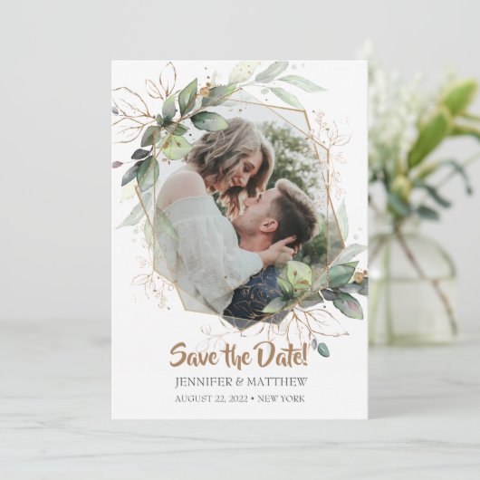 Afbeelding Sparen de Kaart van de Datum van de Wed (Staand voorkant)