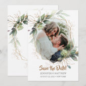 Afbeelding Sparen de Kaart van de Datum van de Wed (Voorkant / Achterkant)