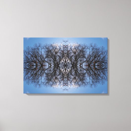 Afbeelding spiegelen canvas afdruk (Voorkant)