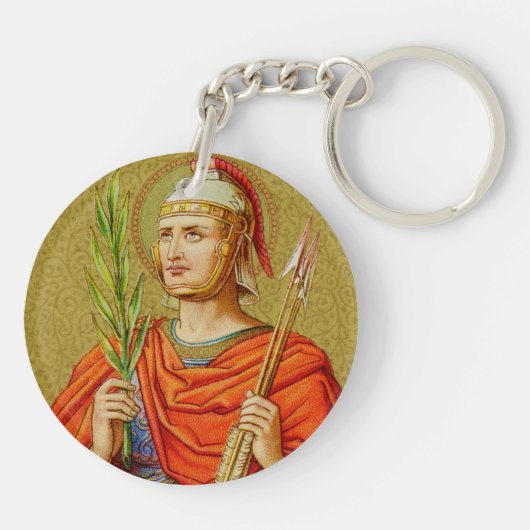 Afbeelding St. Sebastian (SNV 24) Sleutelhanger (Achterkant)