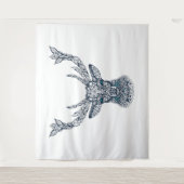 Afbeelding stamhertenportret wandkleed (Voorkant)