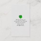 Afbeelding Sympathie Memorial Prayer Kaart Visitekaartje (Achterkant)