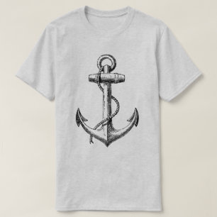 Afbeelding T-shirt met ankerstijl Tattoo