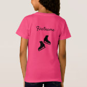 Afbeelding T-shirt Skating Beste zwarte roze gevoe (Achterkant)