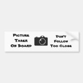 Afbeelding Taker Bumpersticker (Voorkant)