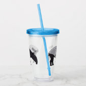 Afbeelding Tapir cartoon Acryl Drinkbeker (Links)