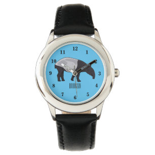 Afbeelding Tapir cartoon Horloge