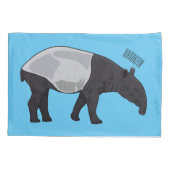 Afbeelding Tapir cartoon Kussensloop (Achterkant)