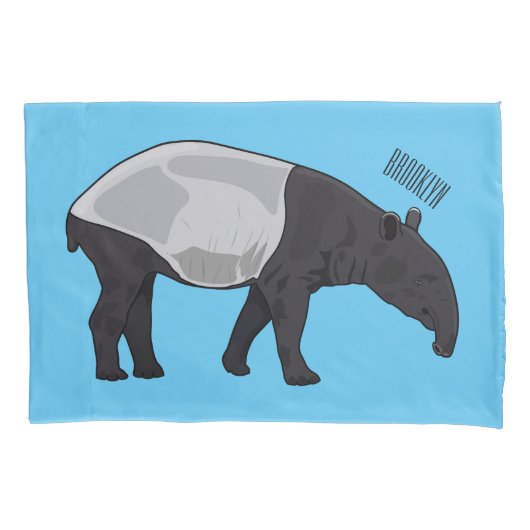 Afbeelding Tapir cartoon Kussensloop (Voorkant)