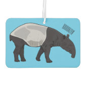 Afbeelding Tapir cartoon Luchtverfrisser (Achterkant)