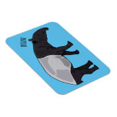Afbeelding Tapir cartoon Magneet (Rechterzijde)
