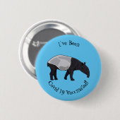 Afbeelding Tapir cartoon Ronde Button 5,7 Cm (Voorkant /achterkant)
